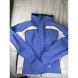 Marker Women Ski Jacket Snow Coat 8‎ Sky Blue Vtg Snowboard Insulated Shell